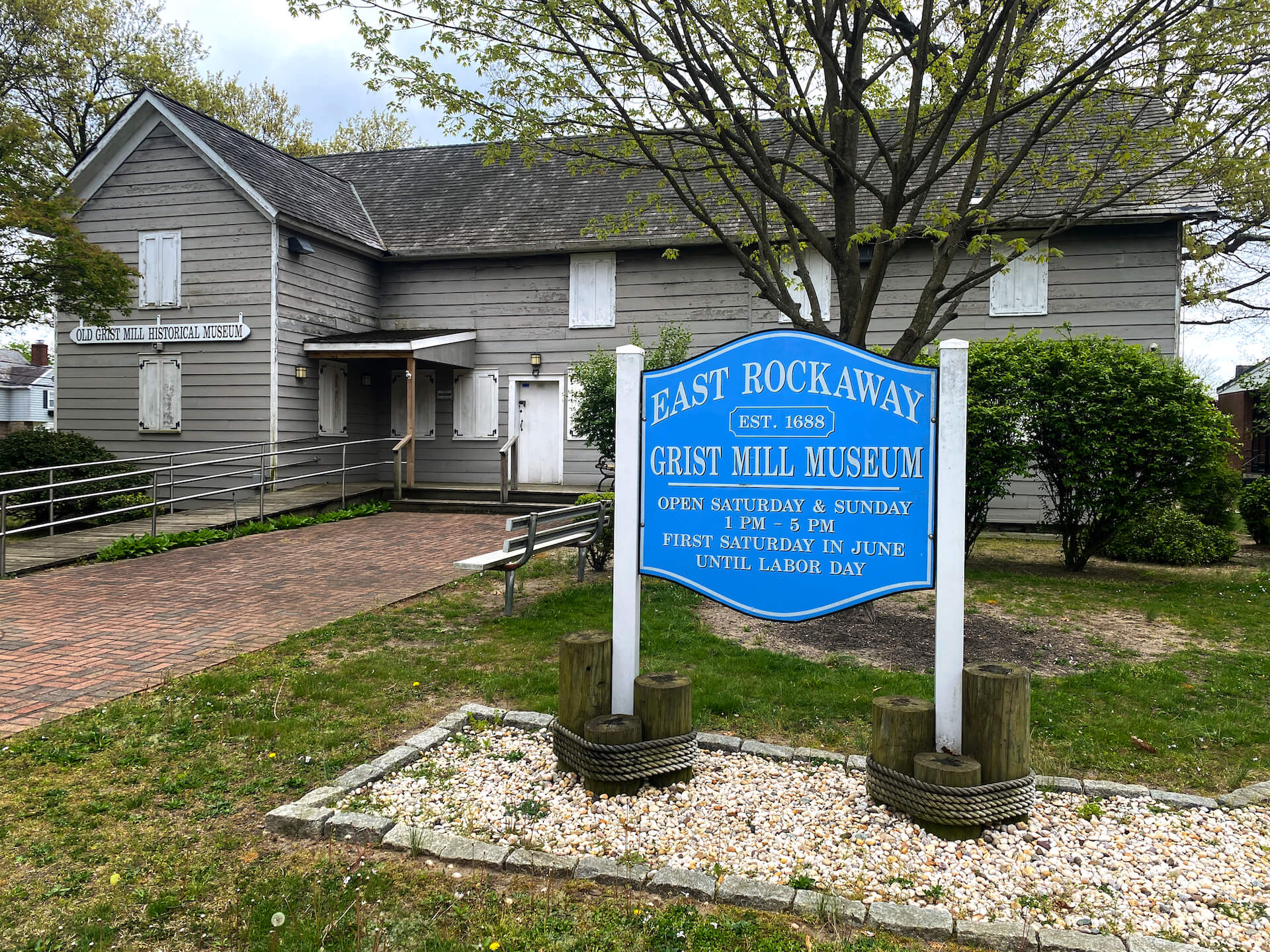 アンティーク雑貨 Adelphi Grist Mill Sign Grist Mill Museum Committee - Village of East Rockaway